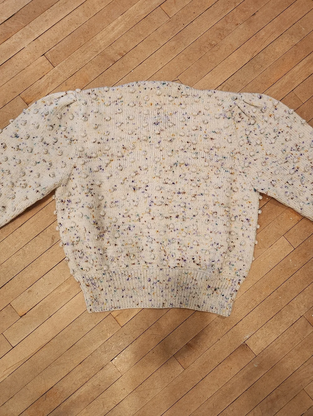 Misha & Puff Ellie Popcorn Cardigan in Iris Confetti - Picture 10 of 15